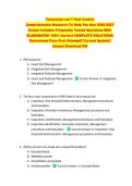 Tennessee cat 7 Pest Control  &NewLine;Comprehensive Resource To Help You Ace 2026-2027 &NewLine;Exams Includes Frequently Tested Questions With &NewLine;ELABORATED 100&percnt; Correct COMPLETE SOLUTIONS &NewLine;Guaranteed Pass First Attempt&excl;&excl; Current Update&excl;&excl; &NewLine;Instant Download Pdf