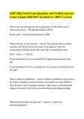 KHP 420g Final Exam Questions and Verified Answers&NewLine;Latest Update 2026&sol;2027 &lpar;Graded A&plus;&rpar; 100&percnt; Correct&period;