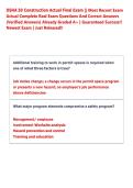 OSHA 30 Construction Actual  Exam 