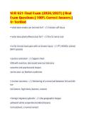 NUR 621 Final Exam &lpar;2026&sol;2027&rpar; &vert; Real&NewLine;Exam Questions &vert; 100&percnt; Correct Answers &vert;&NewLine;A&plus; Verified