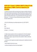 NUR 621 Exam 2 &lpar;2026&sol;2027&rpar; &vert; Real Exam&NewLine;Questions &vert; 100&percnt; Correct Answers &vert; A&plus;&NewLine;Verified
