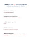 NUR 166 Final Exam 2026 Spring-Summer Questions And Correct Answers Graded A&plus; Hondros&NewLine;&NewLine;