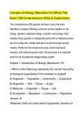 Concepts of Biology &lpar;OpenStax&rpar; 1st Edition Test &NewLine;Bank &vert; 200 Comprehensive MCQs & Explanations 