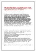 NSG 124 PHARMACOLOGY EXAM 2026 300 ACTUAL EXAM &NewLine;QUESTIONS AND CORRECT ANSWERS GRADED A&plus; LATEST &NewLine;&lpar;NEW&excl;&excl;&rpar; WITH RATIONALES ASSURED PASS