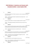HSCO 506 Quiz 1&colon; Questions and Answers with Complete Solution &vert; Latest Update 2026