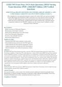 LEIK FNP Exam 2026-2027 QUESTIONS AND ANSWERS ALREADY GRADED A&plus;&period; 100&percnt;&NewLine;Verified Solutions &vert; Updated Per Latest NGN & HESI Guidelines &vert; Graded A&plus;