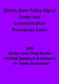 Illinois State Police Signal Codes & Communication Procedures Exam Guide&colon; Complete Study & Practice Questions &lpar;PDF&rpar;