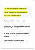 LSUS MBA 704 EXAM 1 QUESTIONS WITH 100&percnt;&NewLine;CORRECT ANSWERS &vert; LATEST UPDATE 2026&sol;2027 &vert;&NewLine;GRADED A&plus; &vert; GYUARANTEED PASS&period;