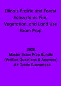Illinois Prairie and Forest Ecosystems&colon; Fire&comma; Vegetation & Land Use Exam Prep Guide &lpar;PDF&rpar;