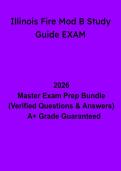 Illinois Fire Mod B Study Guide Exam&colon; Complete Certification Revision & Practice Questions &lpar;PDF&rpar;