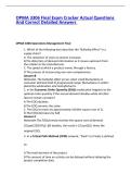 OPMA 3306 Operations Management Final Exam Questions And Correct Detailed Answers