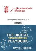 Samenvatting The Digital Transformation Playbook David L&period; Rogers &vert; RUG &vert; 2025&sol;26