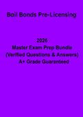 Bail Bonds Pre-Licensing Exam Final&colon; Complete Study Guide & Practice Questions &lpar;PDF&rpar;