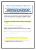 AMERICAN RED CROSS LIFEGUARD COURSE WRITTEN EXAM COMPREHENSIVE STUDY GUIDE WITH HIGH-YIELD PRACTICE QUESTIONS&comma; DETAILED ANSWER EXPLANATIONS&comma; WATER SAFETY PRINCIPLES&comma; EMERGENCY RESPONSE PROCEDURES&comma; RESCUE TECHNIQUES&comma; CPR AND FIRST AID REVIEW&comma; TEST-TAKING S