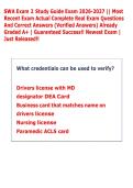 SWA ACTUAL TEST EXAM  