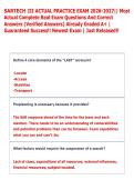 SARTECH III ACTUAL PRACTICE EXAM 2026-2027&vert;&vert; Most  &NewLine;Actual Complete Real Exam Questions And Correct &NewLine;Answers &lpar;Verified Answers&rpar; Already Graded A&plus; &vert; &NewLine;Guaranteed Success&excl;&excl; Newest Exam &vert; Just Released&excl;&excl; 