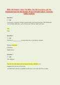 BIBL 104 Module 1 Quiz&colon; The Bible&comma; The Old Testament&comma; and The Pentateuch &vert; Complete Answers and Rationales 2026 Liberty University