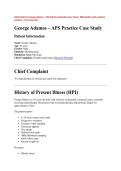 N512 Sentinel U George Adamos &ndash; APS debrief preparation Case Study &vert; 2026 Update with complete solutions &ndash; Post university&period;