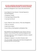 CFI CBCA ASSESSING MANAGEMENT QUESTIONS WITH DETAILED VERIFIED AND 100&percnt; ACCURATE ANSWERS