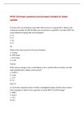 PHYS 102 Exam questions and answers Graded A&plus; latest&NewLine;update&NewLine;A certain 20- circuit breaker trips when the current in it equals 20 A&period; What is the&NewLine;maximum number of 100-W bulbs you can connect in parallel in an ideal 120-V dc&NewLine;circuit witho