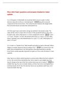 Phys 1021 Exam questions and answers Graded A&plus; latest&NewLine;update&NewLine;5&period;1&comma; In the game of tetherball&comma; the struck ball whirls around a pole&period; In what&NewLine;direction does the net force on the ball point&quest; -Along the horizontal&NewLine;component of the tension force&period; The vertic