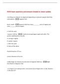PHYS Exam questions and answers Graded A&plus; latest update&NewLine;iron filings are induced into alignment depending on external magnetic field &lpar;like&NewLine;polarization&rpar; -magnetic field&NewLine;North&comma; South -magnetic field lines leave&lowbar;&lowbar;&lowbar;&lowbar;&lowbar;&lowbar;&lowbar;&lowbar;&lowbar; pole of magnet and&NewLine;enter &lowbar;&lowbar;&lowbar;&lowbar;&lowbar;&lowbar;&lowbar;