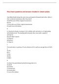 Phys Exam questions and answers Graded A&plus; latest update&NewLine;Two billiard balls having the same mass and speed roll toward each other&period; What is&NewLine;their combined momentum after they meet&quest;&NewLine;A&rpar; half the sum of their original momentums&NewLine;B&rpar; zero&NewLine;C&rpar; twice the sum of