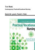 Test Bank&colon; Contemporary Practical&sol;Vocational Nursing&comma; 9th Edition by Kurzen - Chapters 1-16&comma; 9781975136215 &vert; Rationals Included