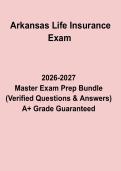 Arkansas Life Insurance Exam PDF &ndash; Complete Licensing Practice Test and Study Guide 2026&ndash;2027&NewLine;