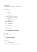 College Level Physics Electromagnetism Formula Sheet