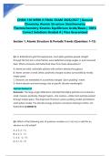 CHEM 120 WEEK 8 FINAL EXAM 2026&sol;2027 &vert; General Chemistry Atomic Structure Stoichiometry Thermochemistry Kinetics Equilibrium Acids&sol;Bases &vert; 100&percnt; Correct Solutions Graded A &vert; Pass Guaranteed&NewLine;&NewLine;