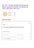 WGU C720 &ndash; Operations and Supply Chain Management Objective Assessment &lpar;OA&rpar; Practice Test &vert; Questions and Answers &vert; 2026 Updates &vert; 100&percnt; correct