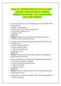 SACA 204 TROUBLESHOOTING ACTUAL EXAM &NewLine;2026&sol;2027 QUESTIONS WITH VERIFIED &NewLine;CORRECT SOLUTIONS &vert; 100&percnt; GUARANTEED &NewLine;PASS &lpar;NEW VERSION&rpar;