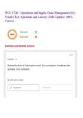WGU C720 &ndash; Operations and Supply Chain Management &lpar;OA&rpar; Practice Test &vert; Questions and Answers &vert; 2026 Updates &vert; 100&percnt; Correct