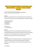 WGU C715 Organizational Behavior Question Bank &lpar;Latest 2026&sol;2027 Edition&rpar; &ndash; Questions&comma; Answers & Detailed Rationales&NewLine;&NewLine;