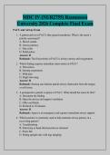 MDC IV &lpar;NUR2755&rpar; Rasmussen &NewLine;University 2026 Complete Final Exam 