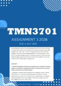 TMN3701 Assignment 3 2026 - Distinction &vert; Due 6 July 2026