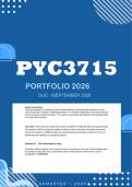 PYC3715 Assignment 1 Portfolio 2026 - Due 1 September 2026