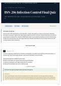 BSN-206 Infection Control Final Quiz 100&plus; &lpar;2026 27&rpar; Exam Q&A   Verified Solutions with Rationales   Grade A&plus;