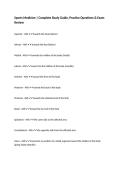Sports Medicine &vert; Complete Study Guide&comma; Practice Questions & Exam Review