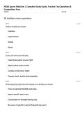 HOSA Sports Medicine &vert; Complete Study Guide&comma; Practice Test Questions & Competition Prep