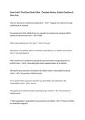 Sports Med 1 Final Exam Study Guide &vert; Complete Review&comma; Practice Questions & Exam Prep