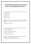 &ast;ATI RN Pediatric Nursing &lpar;Peds&rpar; Proctored Exam &NewLine;2026 &vert; 70 Verified Q&A NGN Actual Exam&ast;&ast;