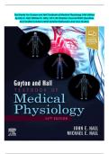 Test Banks For Guyton and Hall Textbook of Medical Physiology 14th Edition by John E&period; Hall&semi; Michael E&period; Hall&comma;&vert; All 1-85 Chapters Covered With Questions And Verified Solutions With Detailed Rationales And Case Studies&period;