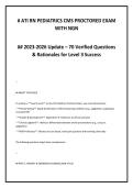 &num; ATI RN PEDIATRICS CMS PROCTORED EXAM &NewLine;WITH NGN&NewLine;&num;&num; 2023-2026 Update &ndash; 70 Verified Questions &NewLine;& Rationales for Level 3 Success