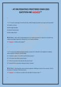 ATI RN PEDIATRICS PROCTORED EXAM 2023 &NewLine;QUESTION AND ANSWER&ast;&ast;