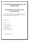 &num; ATI RN PROCTORED EXAMS BUNDLE 2023 &ndash; NGN &NewLine;COMPLETE REVIEW&NewLine;&num;&num; Comprehensive Study Resource&colon; All Core &NewLine;Nursing Content Areas