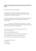 Module 2&colon; Business Model Canvas &vert; Study Guide&comma; Examples&comma; Key Concepts & Exam Review