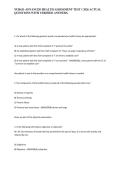 NUR631-ADVANCED HEALTH ASSESSMENT TEST 1 2026 ACTUAL QUESTIONS WITH VERIFIED ANSWERS&period;&NewLine;