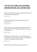 TCIS TEST 2026 VERBAL AND NONVERBAL&NewLine;INTERVENTION DRILL PACK ANSWER SHEET